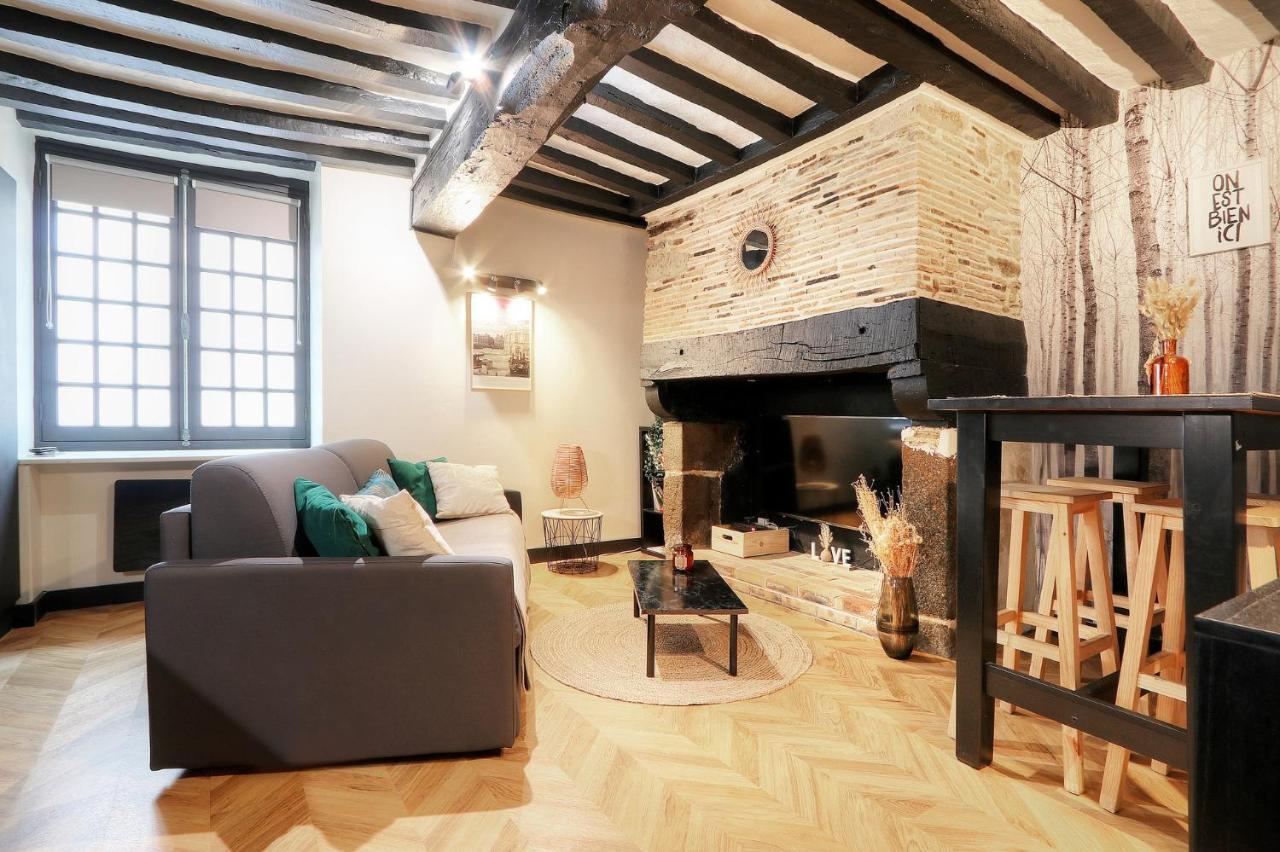 Le Moon, Bel Appartement Pres Du Parc Du Thabor Рен Екстериор снимка